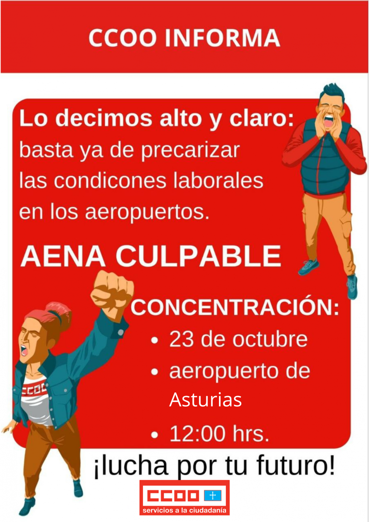 Concentracin en el Aeropuerto de Asturias
