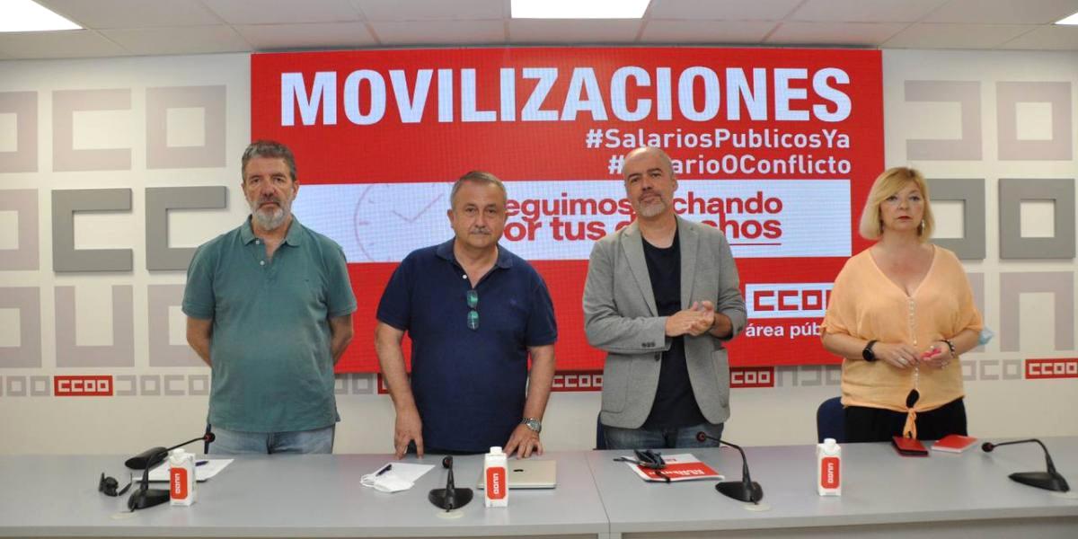 CCOO exige al Gobierno la subida salarial del 2,5% para las empleadas y empleados pblicos