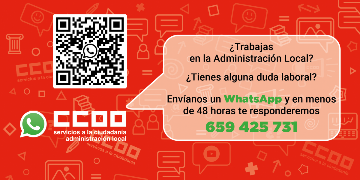 WhatsApp del Sector de la Administracin Local de FSC-CCOO